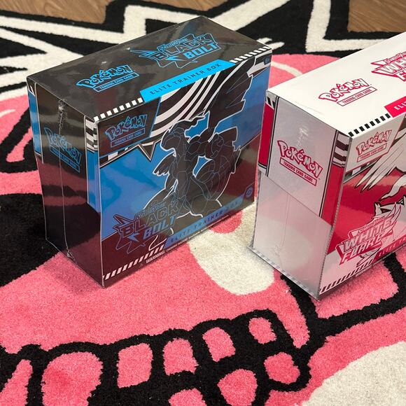Pokémon TCG White Flare + Black Bolt Elite Trainer Box Bundle – SV Sealed - Picture 2 of 5